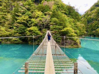 車で日本一周ひとり旅のおすすめスポット夢の吊橋