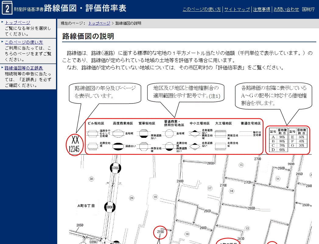 不動産業界でよく使う専門用語の「路線価」